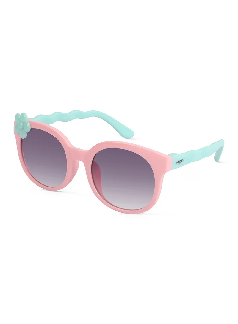 Woggles EyeBloom Light Pink Round Kids Sunglasses