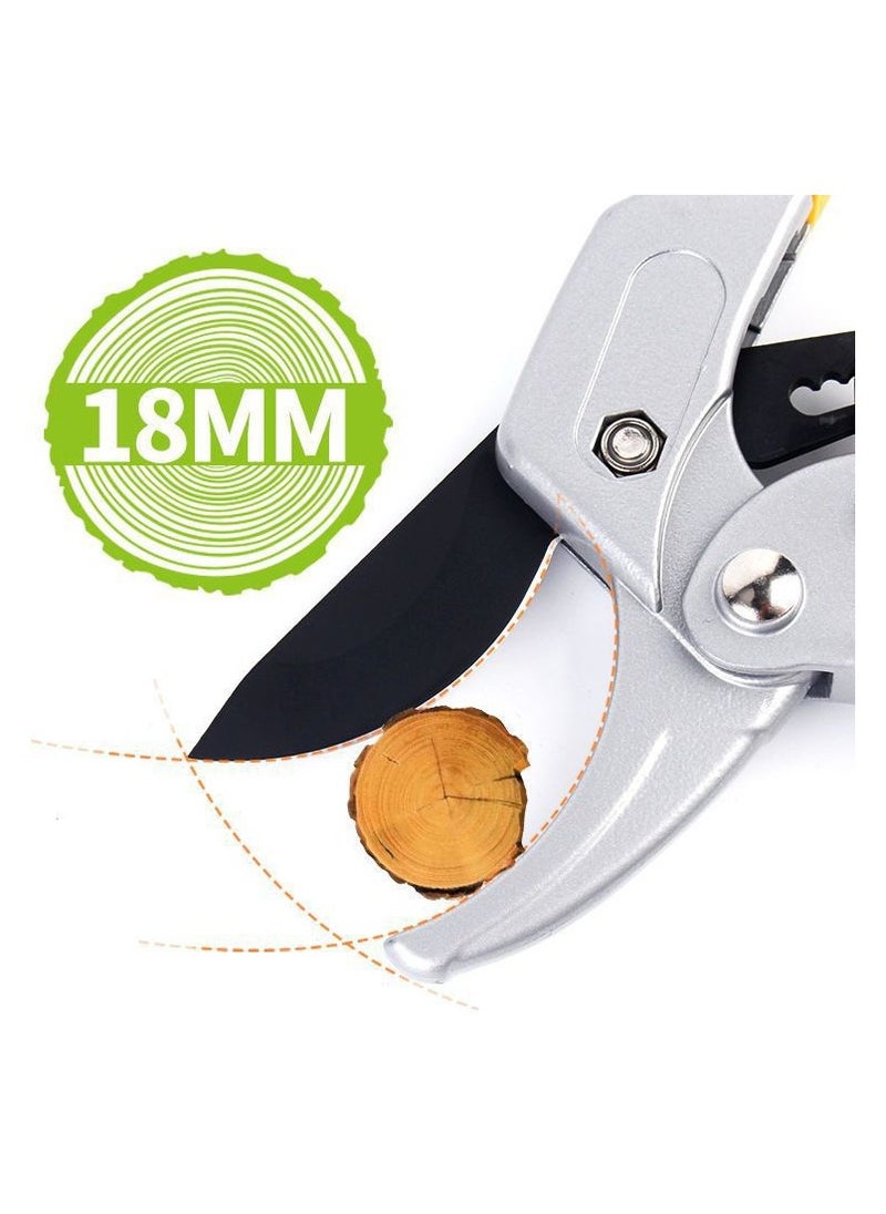 Goolsky - Heavy Duty Pruning Shears Green - with Ratcheting Action Great Garden Hand Tool Clippers Gardening pruners arthritis tools Ratcheting Anvil Hand Pruner Pruning Shears - Image 1