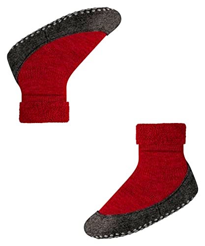 FALKE Unisex Kids Cosyshoe Slipper Socks, House Socks for Winter and Fall, Grips On Sole, Cozy Warm, Merino Wool, Red (Fire 8150), 5-6, 1 Pair - Image 5