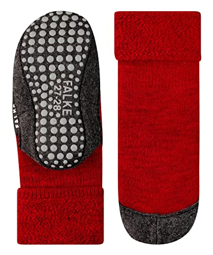 FALKE Unisex Kids Cosyshoe Slipper Socks, House Socks for Winter and Fall, Grips On Sole, Cozy Warm, Merino Wool, Red (Fire 8150), 5-6, 1 Pair - Image 4