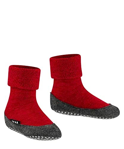 FALKE Unisex Kids Cosyshoe Slipper Socks, House Socks for Winter and Fall, Grips On Sole, Cozy Warm, Merino Wool, Red (Fire 8150), 5-6, 1 Pair - Image 3