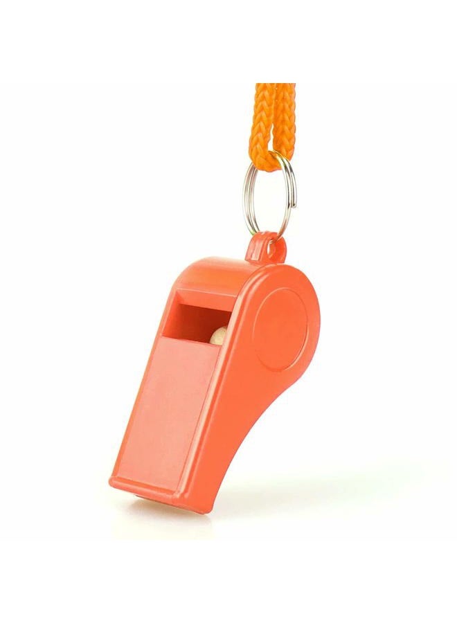 Hipat Emergency Whistle with Lanyard, Loud Crisp Sound Outdoor Whistle, 2PCS Orange Whistles Ideal for Camping, Hiking, Traveling, Self-Defense - Image 4
