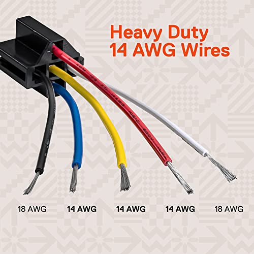 ONLINE LED STORE True Mods 10 Pack - Bosch Style 12V DC 5-PIN SPDT Interlocking Relay Socket Harness Base (with Wires) - Image 5