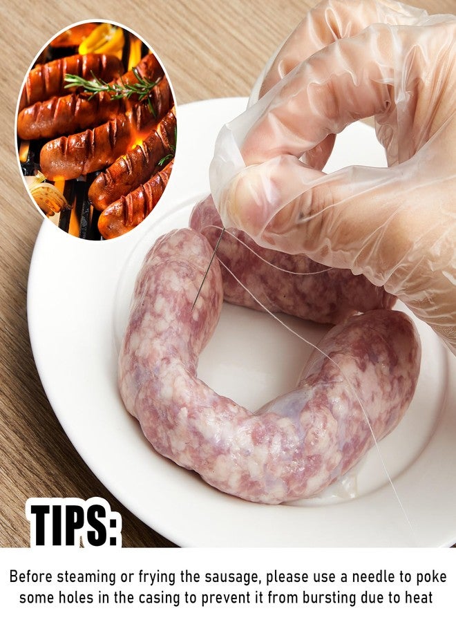 Threlaco 2 Set Sausage Stuffer, Plastic Meat Filler Funnel, Meat Stuffers Filler Sausage Press Filling Tools, Hot Dog Stuffer with 3 Size Filling Tubes for Holiday Christmas Household Use Camping Outdoor BBQ - Image 4