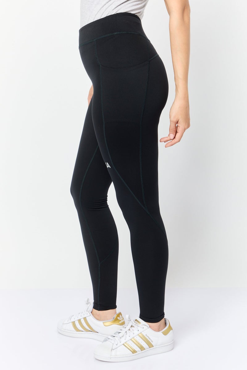 Hoka  leggings رياضية نسائية مناسبة للتدريب، سوداء - Image 3