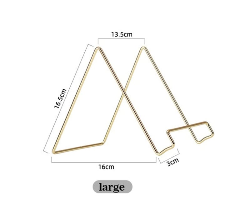 Kiwilon Tablet Holder, Magazine Stand, Book Holder, Frame Stand (Golden) - Image 3