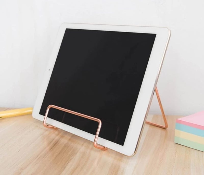 Kiwilon Tablet Holder, Magazine Stand, Book Holder, Frame Stand (Golden) - Image 5