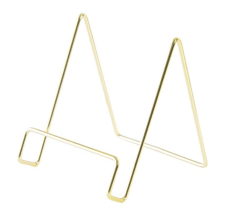 Kiwilon Tablet Holder, Magazine Stand, Book Holder, Frame Stand (Golden) - Image 1