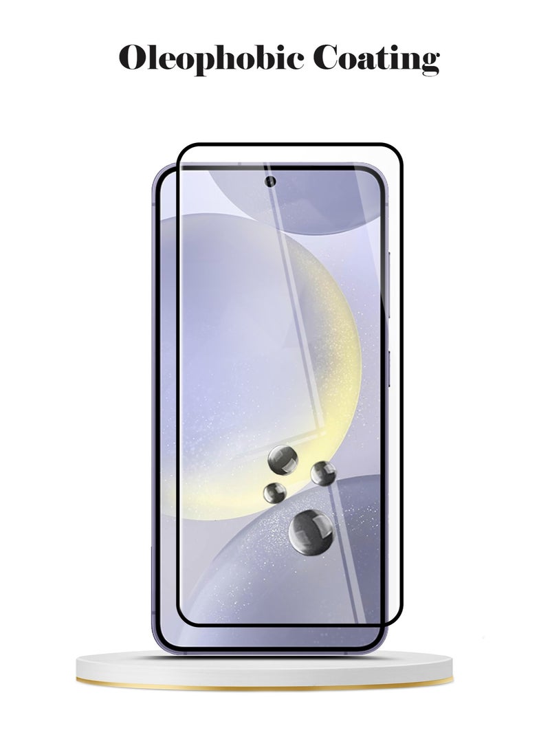 Techie Full Cover 10H Hardness HD Tempered Glass Screen Protector for Samsung Galaxy S24 Plus 2024 - Anti-Scratch, Anti-Fingerprint, and Bubbles Free Technology - Image 3