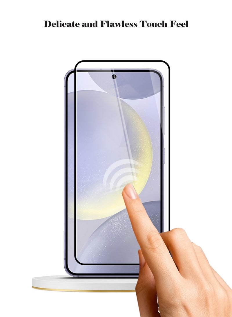 Techie Full Cover 10H Hardness HD Tempered Glass Screen Protector for Samsung Galaxy S24 Plus 2024 - Anti-Scratch, Anti-Fingerprint, and Bubbles Free Technology - Image 4