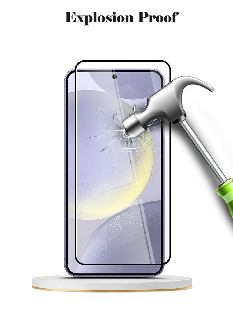 Techie Full Cover 10H Hardness HD Tempered Glass Screen Protector for Samsung Galaxy S24 Plus 2024 - Anti-Scratch, Anti-Fingerprint, and Bubbles Free Technology - Image 5