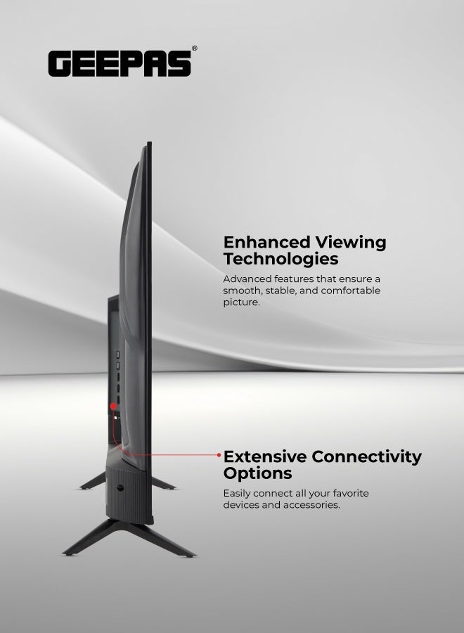 GEEPAS 50-Inch Ultra 4K HD Smart Slim LED TV With Remote Control,HDMI and USB Ports, Android 11.0,WI-FI and Eco-Efficiency,GLED5023SXUHD Black - Image 4