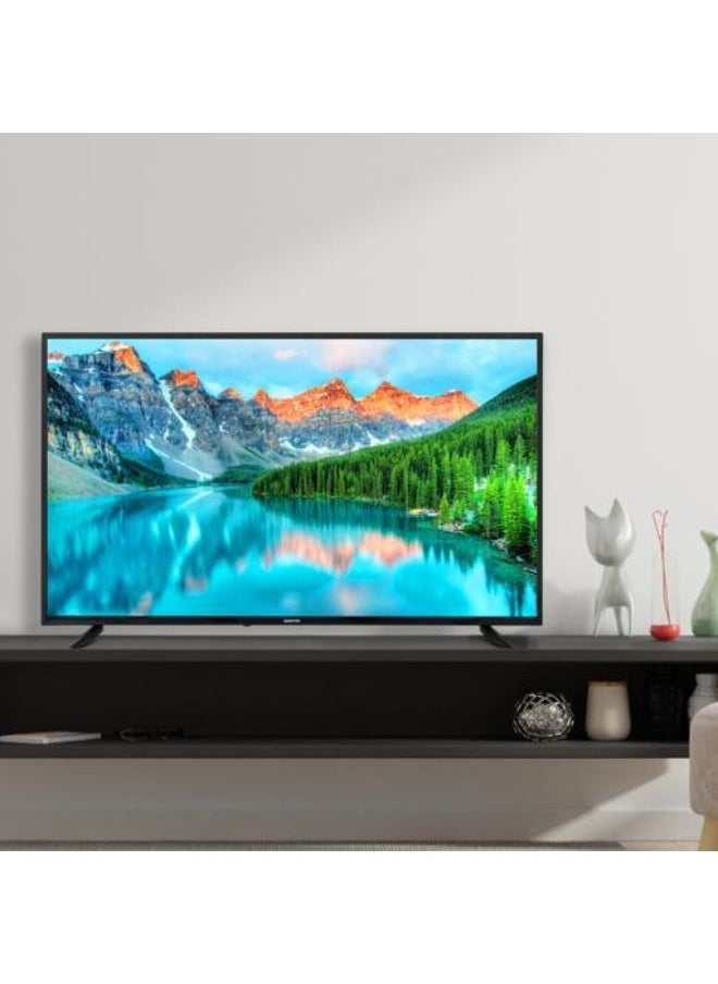 GEEPAS 50-Inch Ultra 4K HD Smart Slim LED TV With Remote Control,HDMI and USB Ports, Android 11.0,WI-FI and Eco-Efficiency,GLED5023SXUHD Black  - Image 3