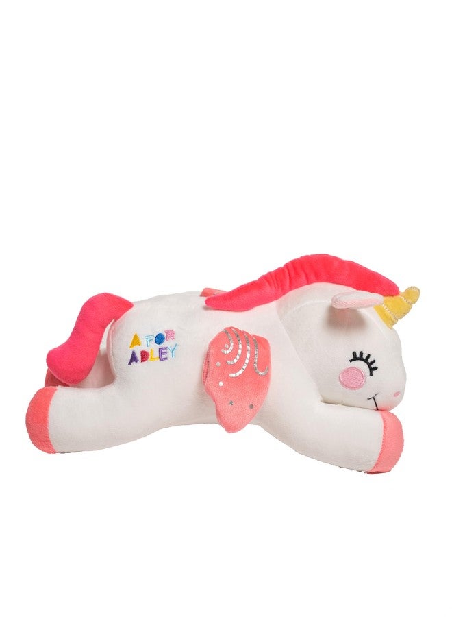 A FOR ADLEY Lost in The Movies White and Pink Rainbow Unicorn Plushie as Seen on The YouTube Videos - Image 1