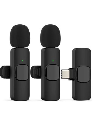 Wireless Microphone for iPhone iPad- Plug-Play Wireless Lavalier Mic with 2 Microphone for Phone Video Recording- Interview- Vlog- Auto Sync and Noise Reduction- 2.4G - pzsku/ZE2774F2264D5356E74CFZ/45/_/1693393796/02cc28f0-6279-4d00-9f80-56e22c832983