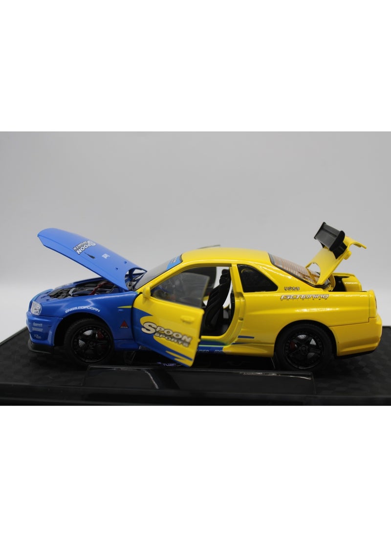 TOY GARDEN 1:24 Scale Sports Car Diecast Model – Alloy Racing Toy with Sound & Light, Track Simulation Car for Kids & Collectors  - Image 4