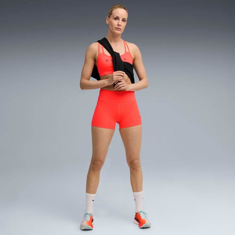 PUMA x HYROX Womens Red Short Tights - Image 3