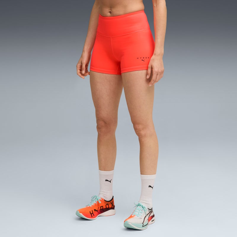 PUMA x HYROX Womens Red Short Tights - Image 1