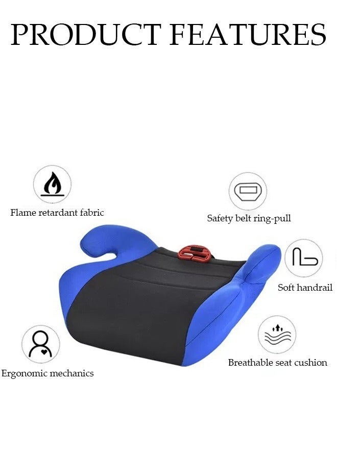 DUNISO Portable Child Car Safety Chair Safety Seat Travel Booster Car Seat Heightening Seat Cushion with Armrest for Kids - Image 3