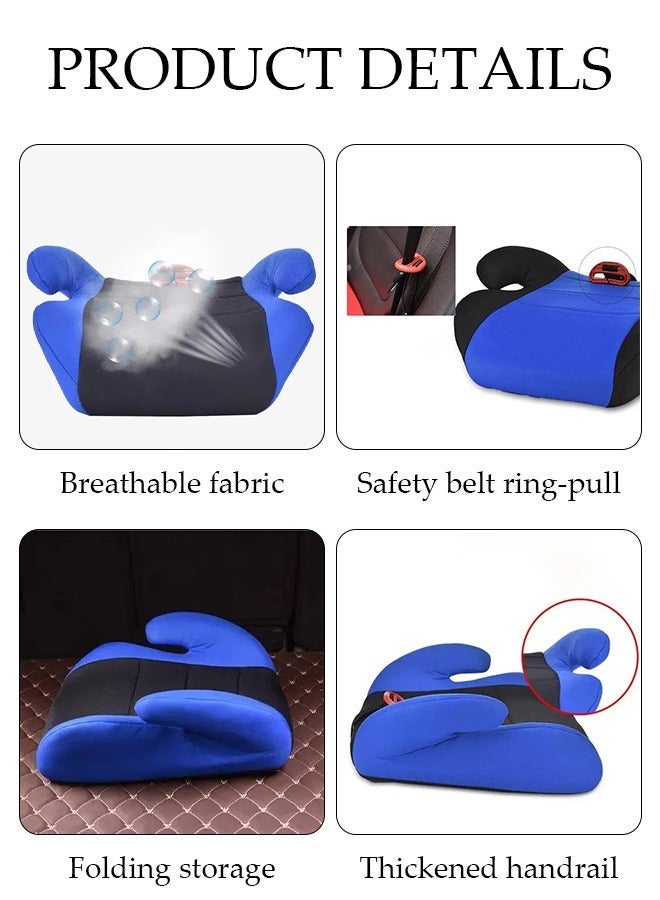 DUNISO Portable Child Car Safety Chair Safety Seat Travel Booster Car Seat Heightening Seat Cushion with Armrest for Kids - Image 5