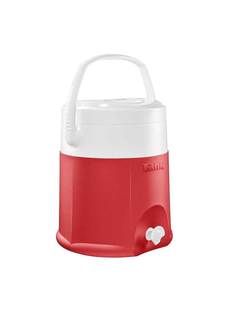 TANK 12L Tank Ice Box Cooler – Portable & Insulated Ice Chest for Camping, Picnic, Beach & Travel, Keeps Drinks & Food Cold, Durable & Leak-Proof, Red - Image 2
