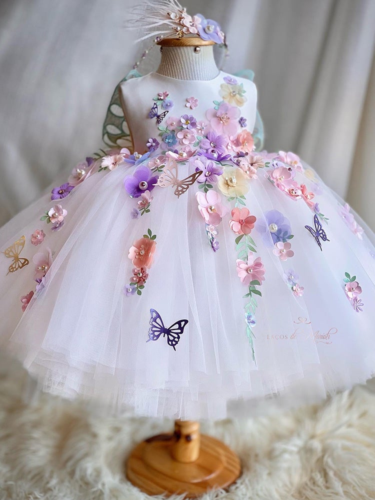 Lolita Princess Dress lolita2025 New Childrens Pontoon Dress Girls One-year-old Dress Cross-border Wholesale Purple - Image 4