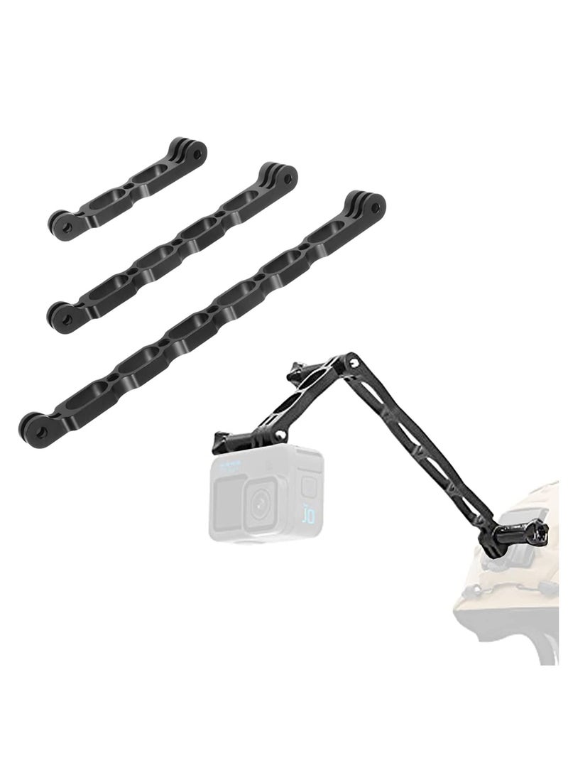 SOLARAE Extension Arm Mount for Gopro, Aluminum Alloy Helmet Stick Kit with a Standard 1/4 Hole Metal Pole Accessories Insta360 One X3/X2/X/R, Go 2 and DJI Osmo GoPro Hero - Image 3