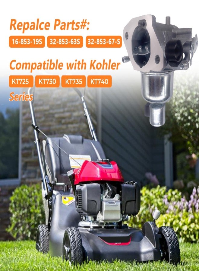 DingRan Carburetor for Kohler 7000 Series KT725 KT730 KT735 KT740 KT745 22HP 23HP 24HP 25HP 26HP Engines Carb with Air Oil Filter Fuel Pump Maintenance Kit Replaces 16 853 19S, 32 853 63S, 32 853 67-S - Image 5