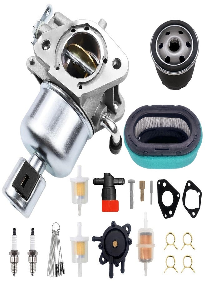 DingRan Carburetor for Kohler 7000 Series KT725 KT730 KT735 KT740 KT745 22HP 23HP 24HP 25HP 26HP Engines Carb with Air Oil Filter Fuel Pump Maintenance Kit Replaces 16 853 19S, 32 853 63S, 32 853 67-S - Image 1