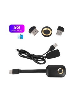 لماذا بوت محول عرض HDMI لاسلكي 4K Ultra HD للتلفزيون متعدد الشاشات لنظام iOS، يدعم Airplay/Miracast/DLNA (5G (ثنائي النواة 4K))  - Image 1