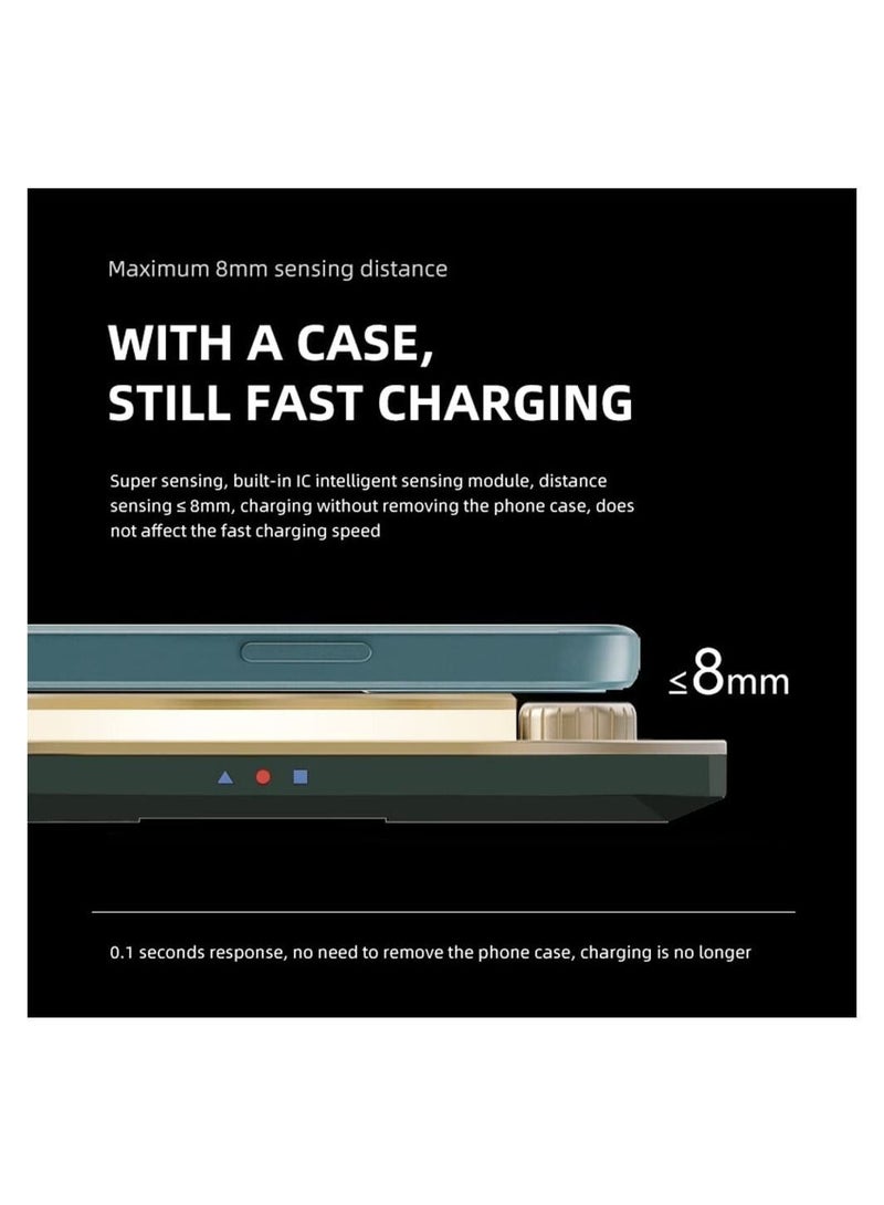 Y&D 4-in-1 Fast Wireless Charging Station with Desk Lamp 15W Stand Compatible All iPhone8/9/X/11/12/13/pro/max Series Huawei/Samsung/Xiaomi Apple Watch earphone - Image 5