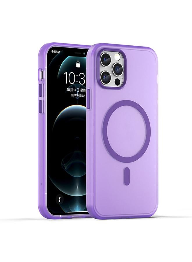 زبون جراب هاتف MagSafe Frosted شفاف من مادة TPU + PC بتغطية كاملة لهاتف iPhone 12 Pro - Image 1