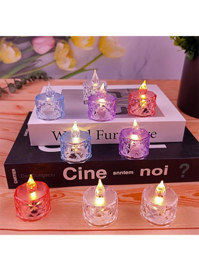 12pack LED Crystal Candle Light Table Centrepiece Flameless Candles - Image 4