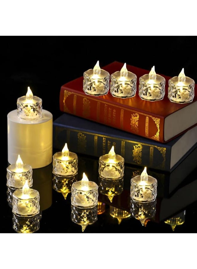 12pack LED Crystal Candle Light Table Centrepiece Flameless Candles - Image 2