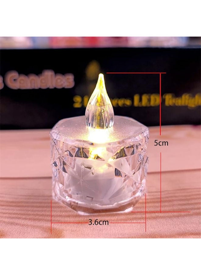 12pack LED Crystal Candle Light Table Centrepiece Flameless Candles - Image 3
