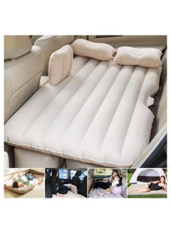 Car Travel Bed 138 * 85 45Cm Suv Air Mattresses Inflatable For Camping Children Rear Double Adjustable Sleeping Pad Airbed Seat Cover Cushion Flocking Cloth