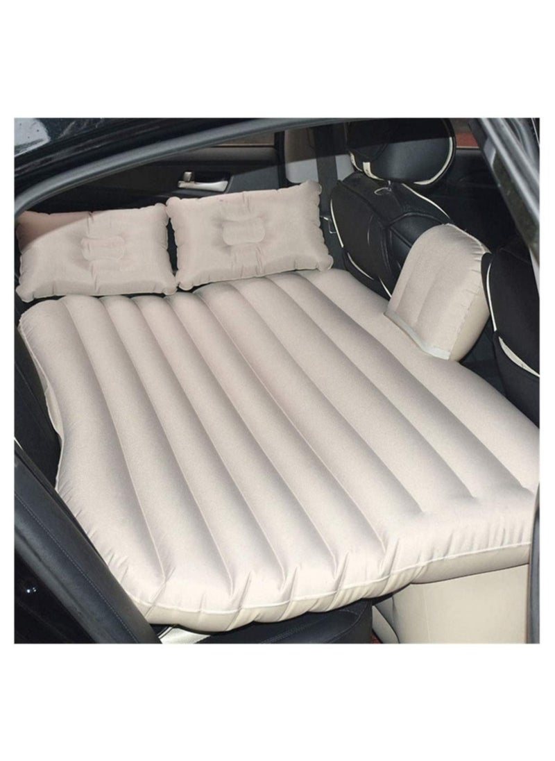 ELTRAZONE - Car Travel Bed 138 * 85 45Cm Suv Air Mattresses Inflatable For Camping Children Rear Double Adjustable Sleeping Pad Airbed Seat Cover Cushion Flocking Cloth - Image 1