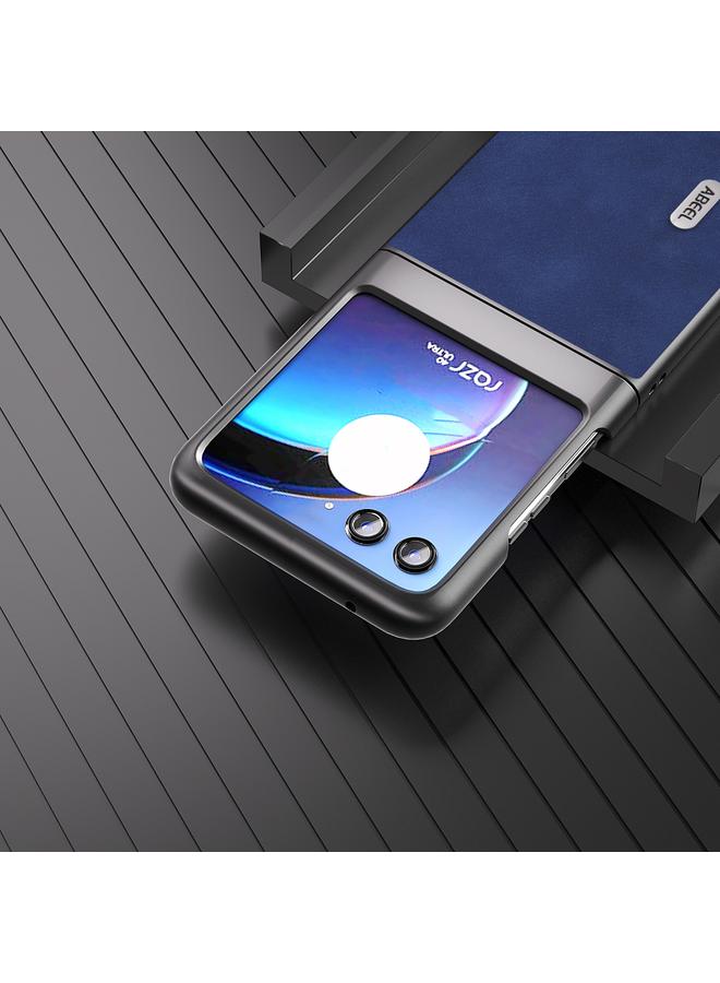 erorex Case For Motorola Razr 40 Ultra ABEEL Morocco Texture PU Phone Case - Image 4