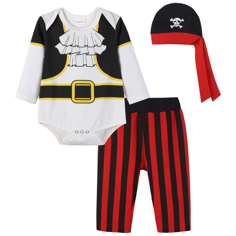 Zusnxaxe Baby Pirate Costume for Infant Halloween Trick or Treating Dressup Parties