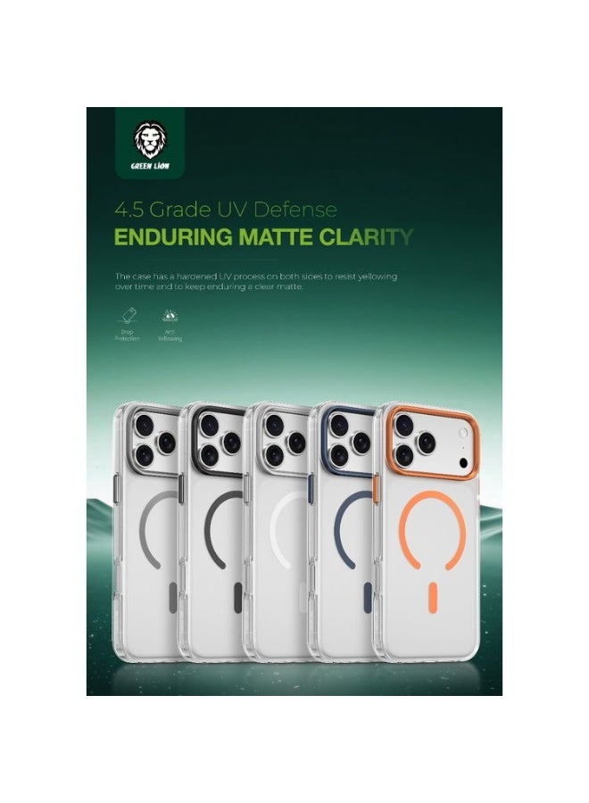 GREEN LION iPhone17 Pro Matte MagSafe Case / Maximum Protection / Camera Protection / Drop Protection - Black Titanium - Image 2