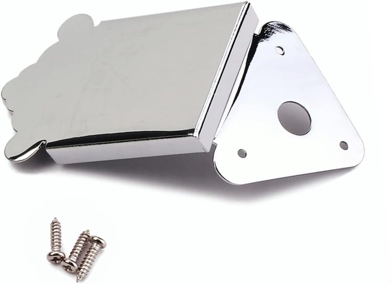 Abaodam 3pcs Metal Triangle Mandolin Tailpiece Replacement Accessory for Guitar Mandolin Silver - Image 4
