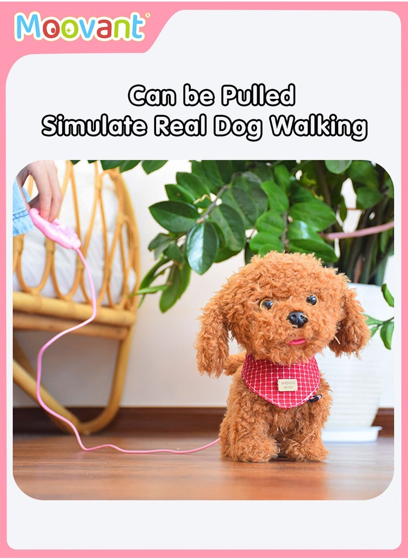 Moovant - 12PCS Dog Toys for Kids, Interactive Electronic Pet Teddy Bear with Detachable Cleaning, Walking and Talking Removable Plush Electronic Dog Toy, Voice-Activated Induction Teddy Toy - Image 1