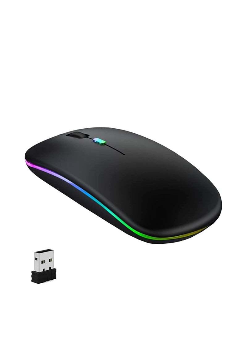 Generic - Wireless Computer Mouse W10 Rechargeable Slim Silent Multicolour 10 pieces - Image 1