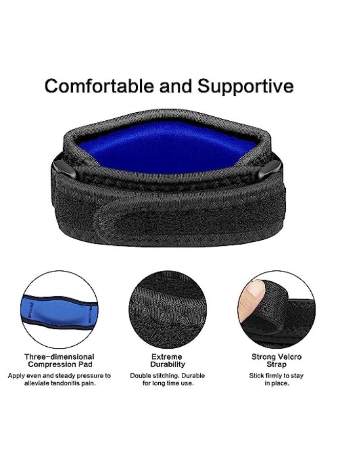 JZS Elbow Support Strap, Adjustable Elbow Brace with Compression Pad Tennis Golfer's Elbow Pain Relief Weather Resistance for Tennis Elbow, Golfers Elbow, Pain Relief - Image 3