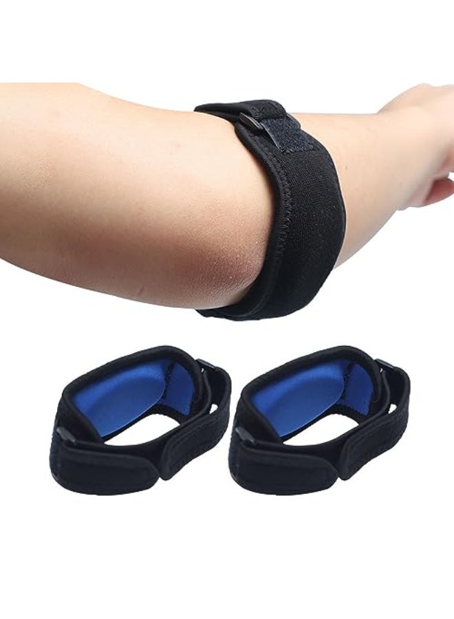 JZS Elbow Support Strap, Adjustable Elbow Brace with Compression Pad Tennis Golfer's Elbow Pain Relief Weather Resistance for Tennis Elbow, Golfers Elbow, Pain Relief - Image 1