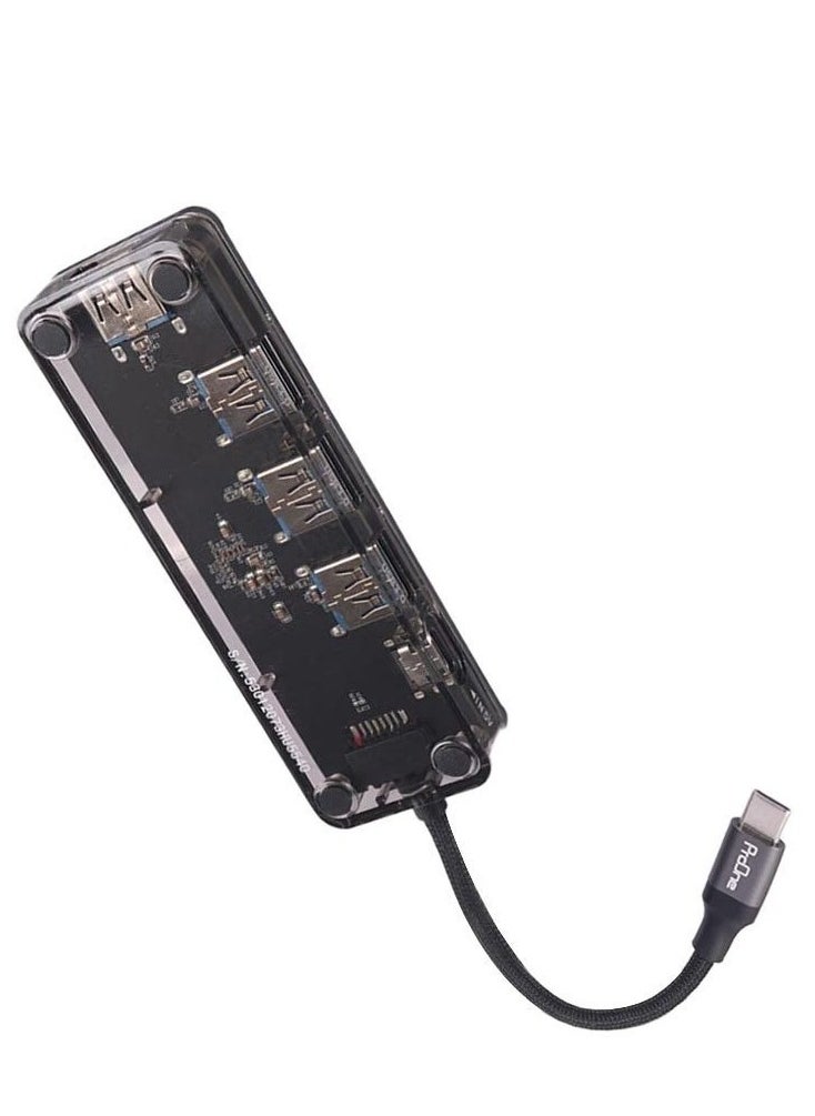 ProOne PHU554 4 in 1 Type C Multifunctional Docking station USB 3.0 HUB, Super Fast Speed  - Image 2