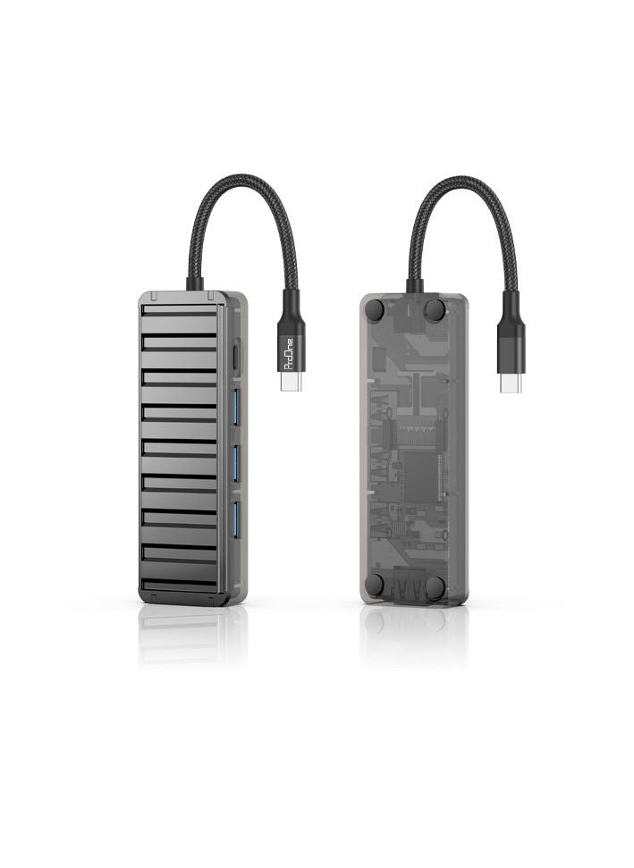 ProOne PHU554 4 in 1 Type C Multifunctional Docking station USB 3.0 HUB, Super Fast Speed  - Image 1