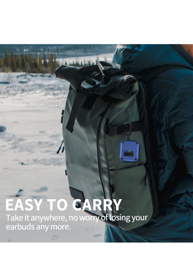 أنيوغرو Anyogro لـ AirPods Pro 3 حالة مع غطاء مفتاح النسر ، حالة صلبة واقية مقاومة للصدمات مع مجموعة تنظيف وسلسلة المفاتيح المضادة للفقدان ، LED الأمامي مرئي لـ AirPods Pro 3 حالة الشحن 2025 - Image 5