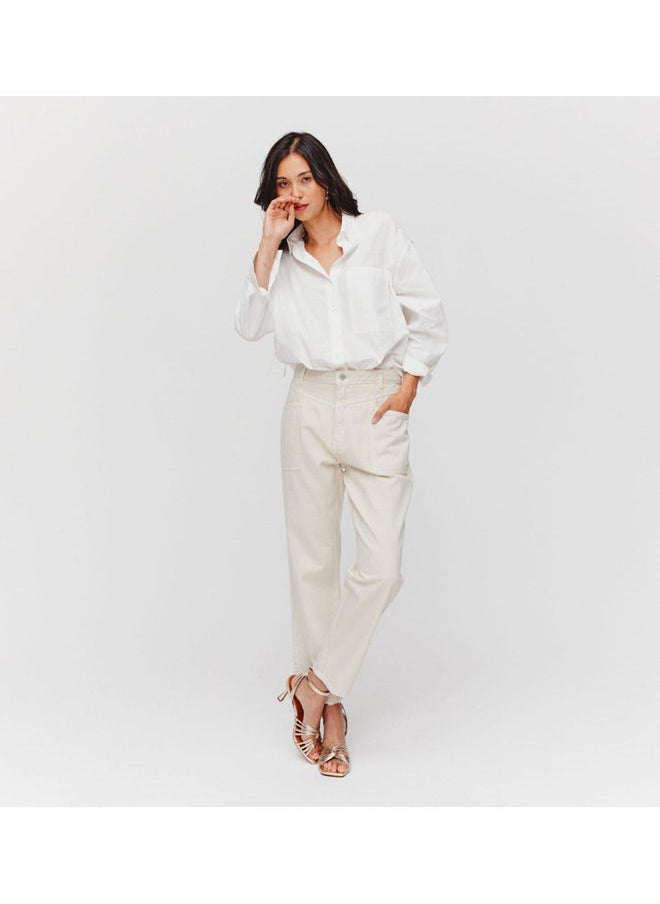 promod - High-waist peg trousers - Image 1