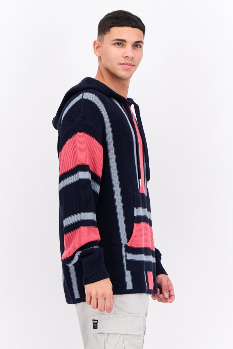 PERRY ELLIS Men Hooded Colorblock Sweater, Multicolor - Image 2
